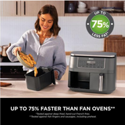 NINJA 6-in-1 Dual Zone DZ300UK Air Fryer - Gun Metal Grey