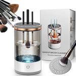 Electric Makeup Brush Cleaner Machine Automatic Cosmetic Brush Cleaner for All Size Beauty Makeup Brushes Gift for Women Wife Friend Fast Powerful Cleaning Fits All Brush Sizes Gentle Yet Effective Perfect Beauty Gift
