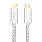 USB-C to USB-C Cable 1m – 60W PD, 10Gbps Data & Video, Braided Type-C Charging Cable