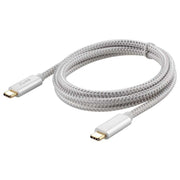 USB-C to USB-C Cable 1m – 60W PD, 10Gbps Data & Video, Braided Type-C Charging Cable