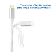 USB-C to USB-C Cable 1m – 60W PD, 10Gbps Data & Video, Braided Type-C Charging Cable